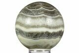 Polished Zebra Calcite Sphere - Mexico #362104-1